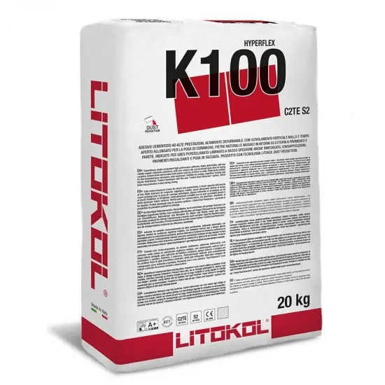 LITOKOL TEGELLIJM K100 HYPERFLEX WHITE-C2 TE S1