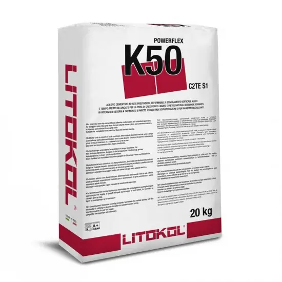 LITOKOL TEGELLIJM K50 POWERFLEX- C2 TE S1