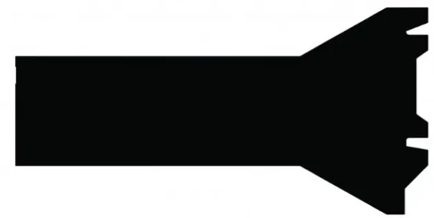 PLINT ZWART-RODAPE PRETO FRISADO